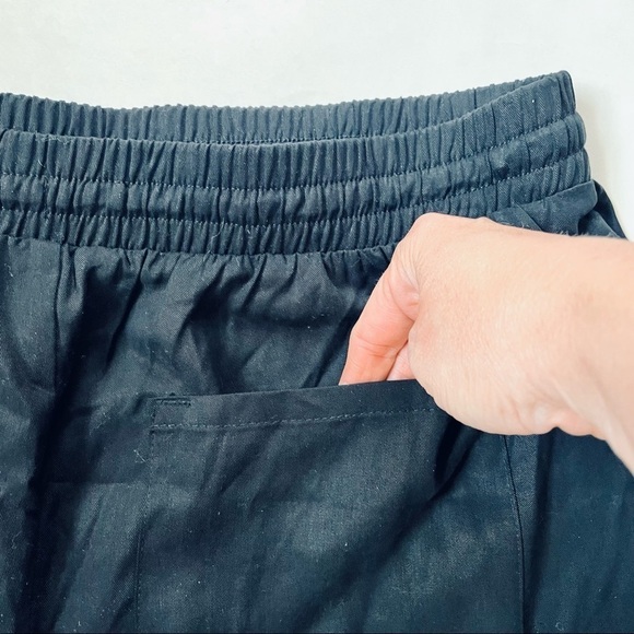 Juicy Couture Black Elastic Waist Tie Shorts Lyocell Medium - Picture 6 of 7